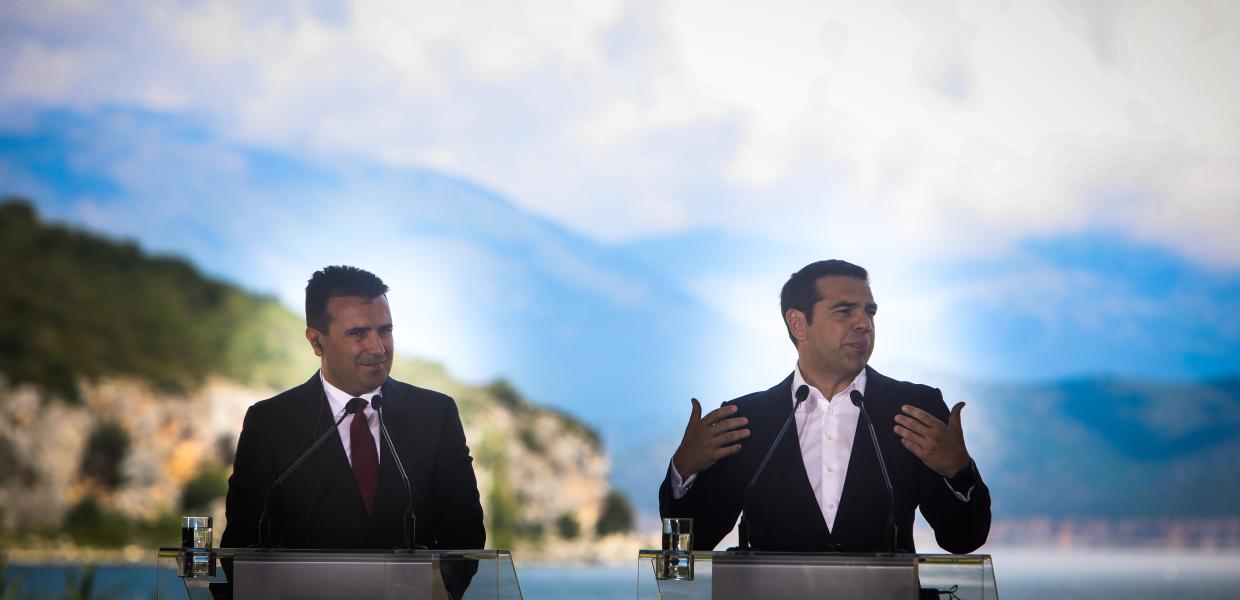 Ζόραν Ζάεφ και Αλέξης Τσίπρας