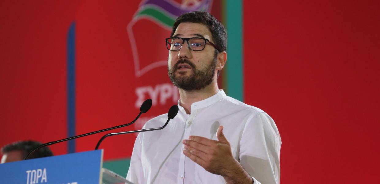 Ο Νάσος Ηλιόπουλος σε εκδήλωση του ΣΥΡΙΖΑ το 2019.