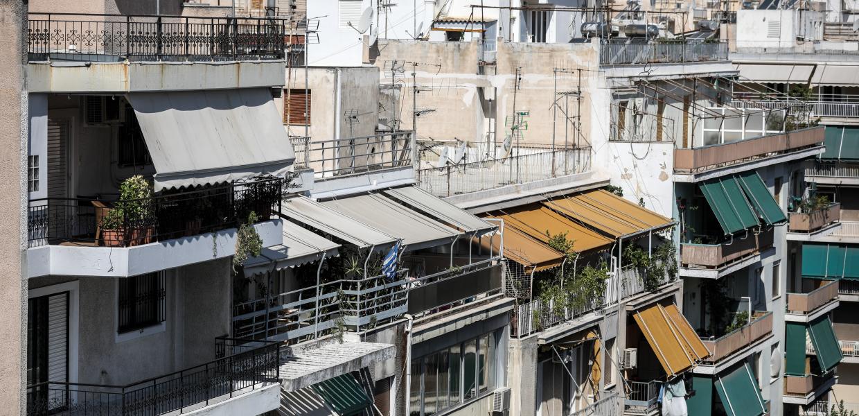 Πολυκατοικίες στην Αθήνα.
