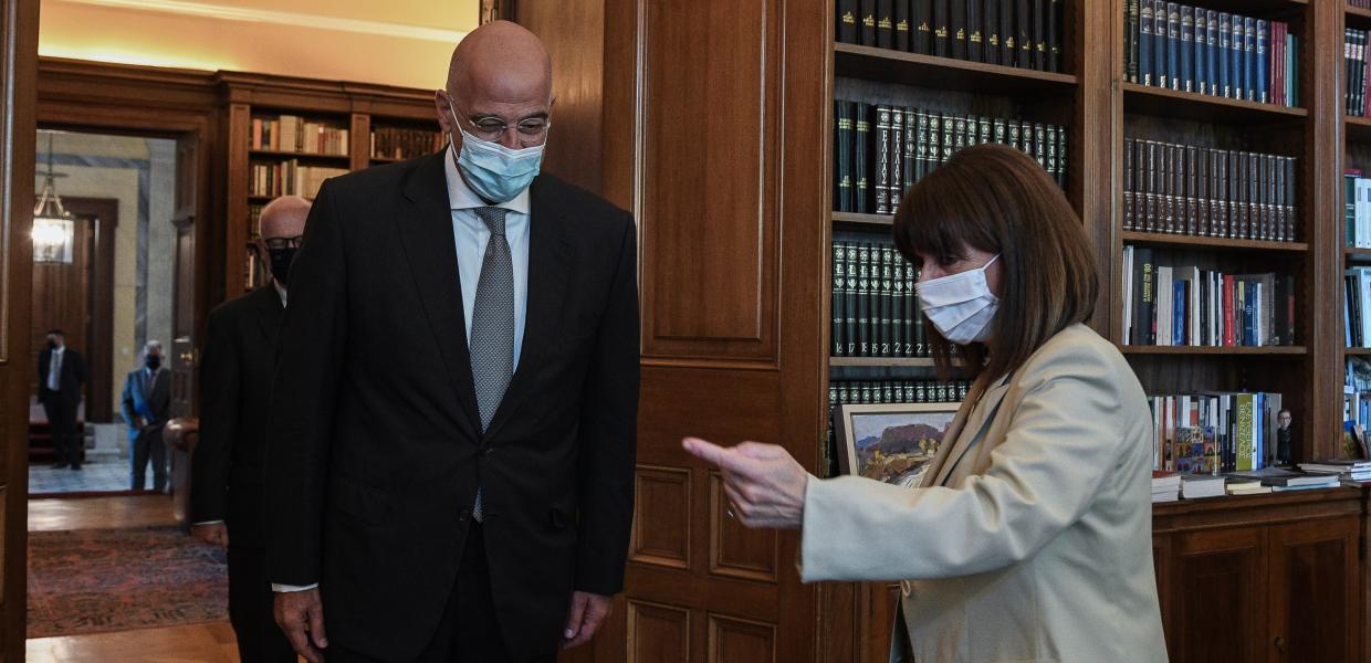 Νίκος Δένδιας και Κατερίνα Σακελλαροπούλου