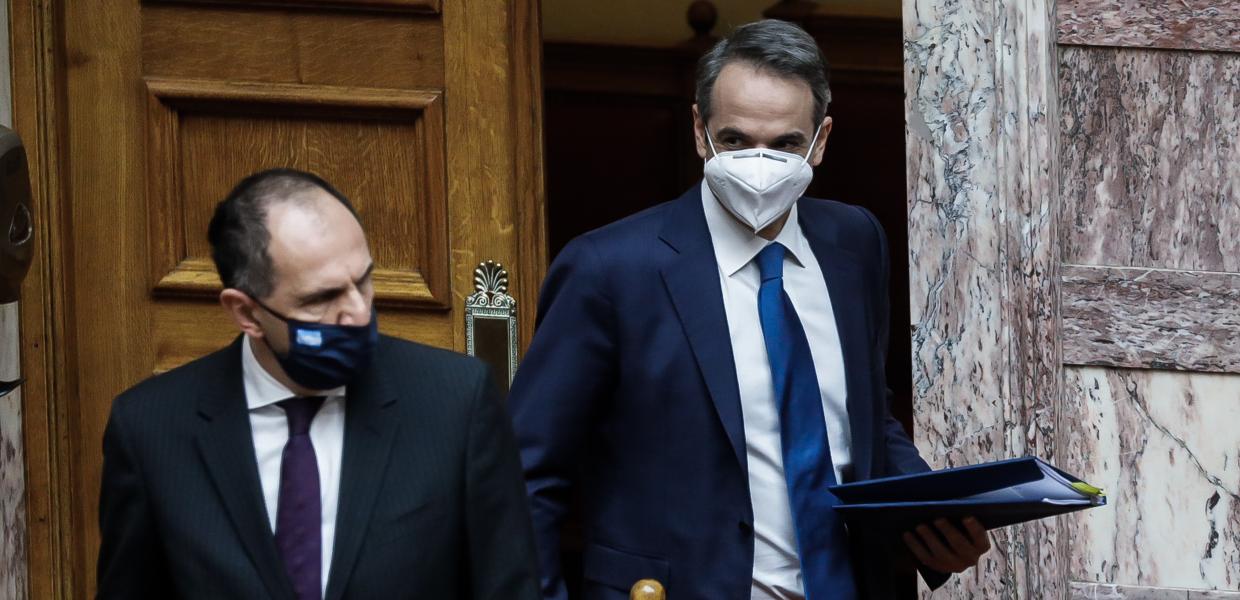 Γιώργος Γεραπετρίτης και Κυριάκος Μητσοτάκης