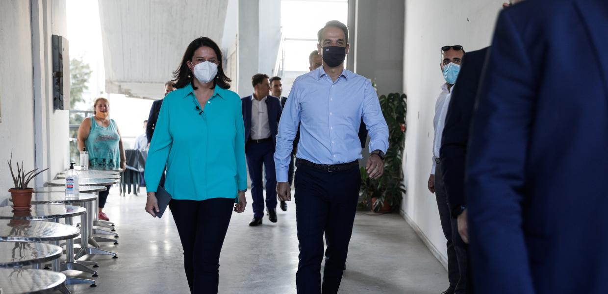 Νίκη Κεραμέως και Κυριάκος Μητσοτάκης