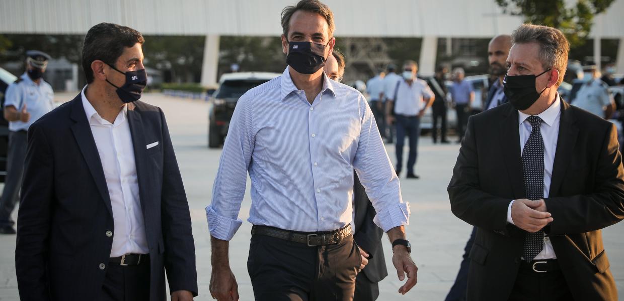 Ο Κυριάκος Μητσοτάκης και ο Λευτέρης Αυγενάκης