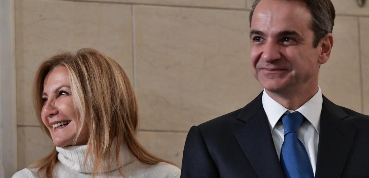 Κυριάκος Μητσοτάκης και Μαρέβα Γκραμπόφσκι στο Μαξίμου
