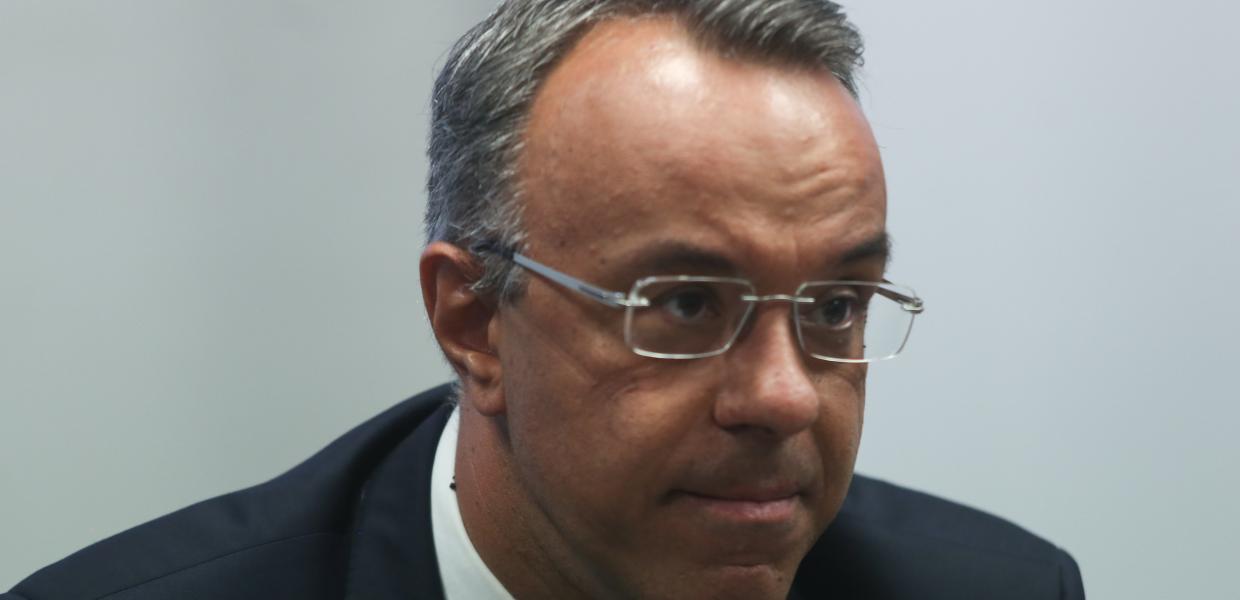 Ο Χρήστος Σταϊκούρας στην υπογραφή της σύμβασης για το Ελληνικό