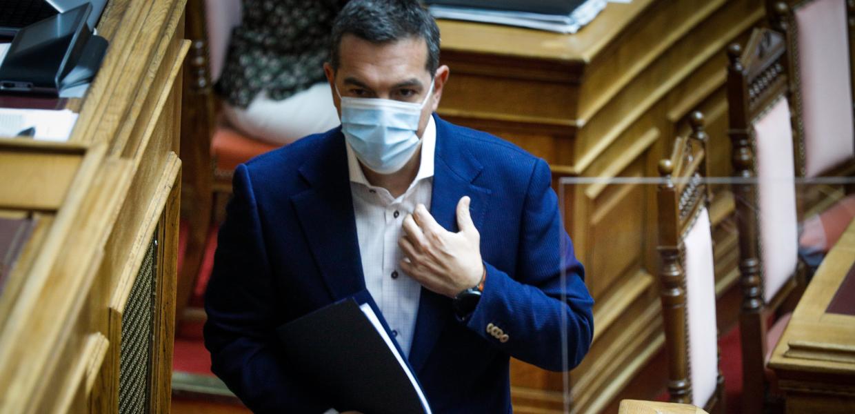 Ο Αλέξης Τσίπρας στη Βουλή