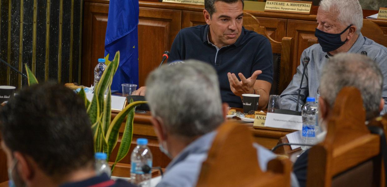 Ο Αλέξης Τσίπρας στη Λέσβο