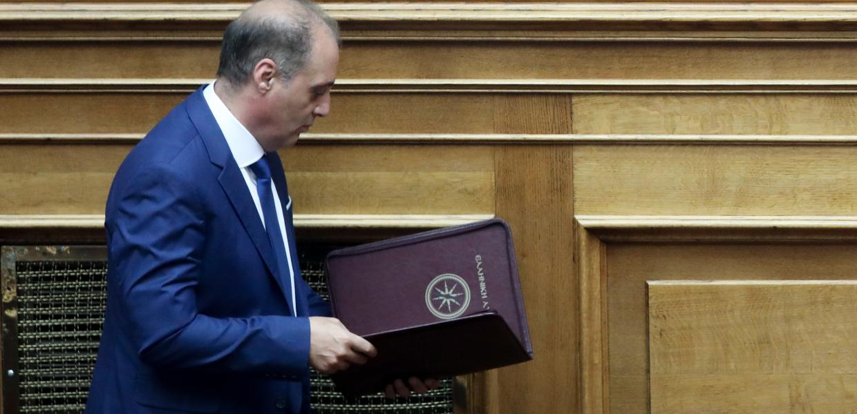 Ο Κυριάκος Βελόπουλος στη Βουλή