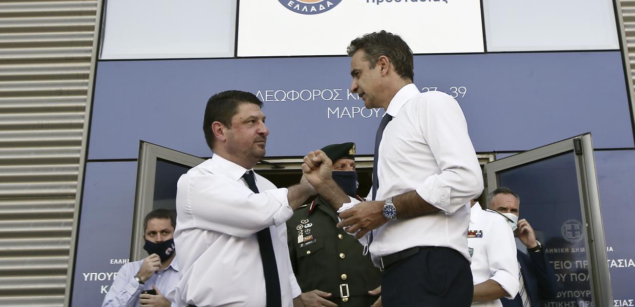 Νίκος Χαρδαλιάς και Κυριάκος Μητσοτάκης