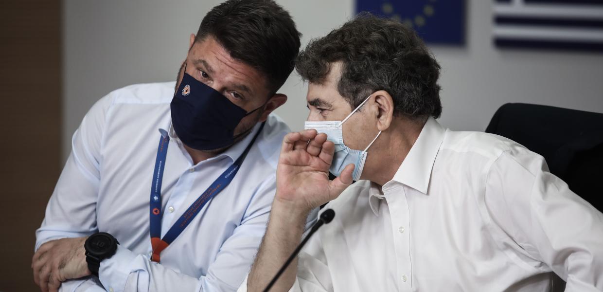Νίκος Χαρδαλιάς και Μιχάλης Χρυσοχοΐδης