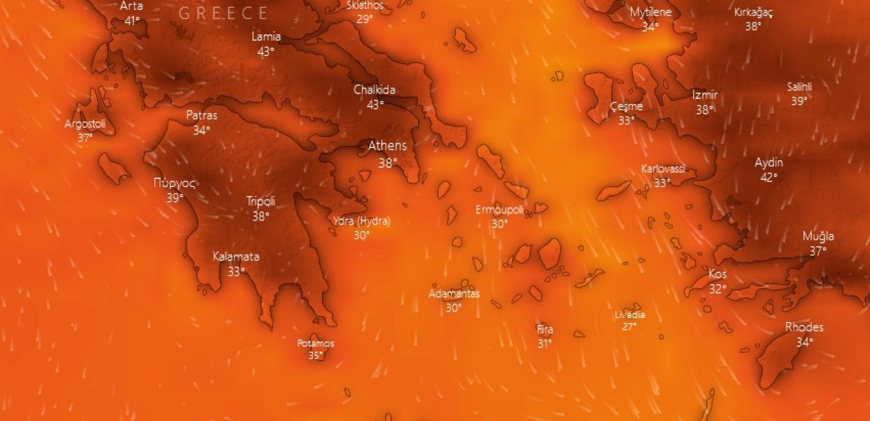 Χάρτης με καιρό