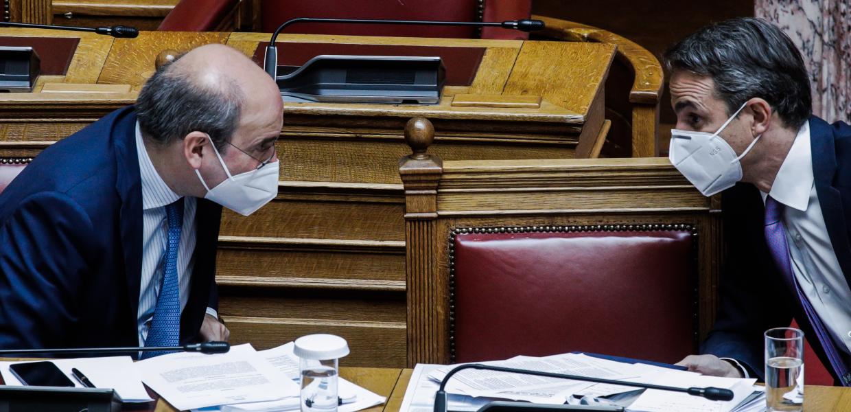 Κωστής Χατζηδάκης και Κυριάκος Μητσοτάκης