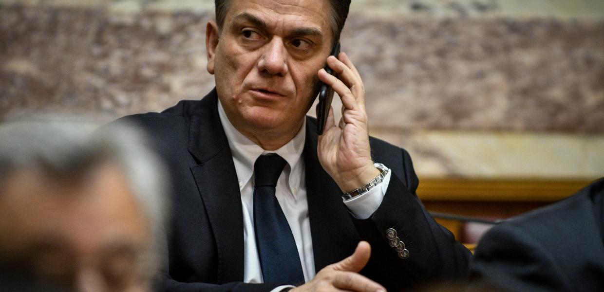 Ο Θάνος Μωραΐτης στη Βουλή, 2019.