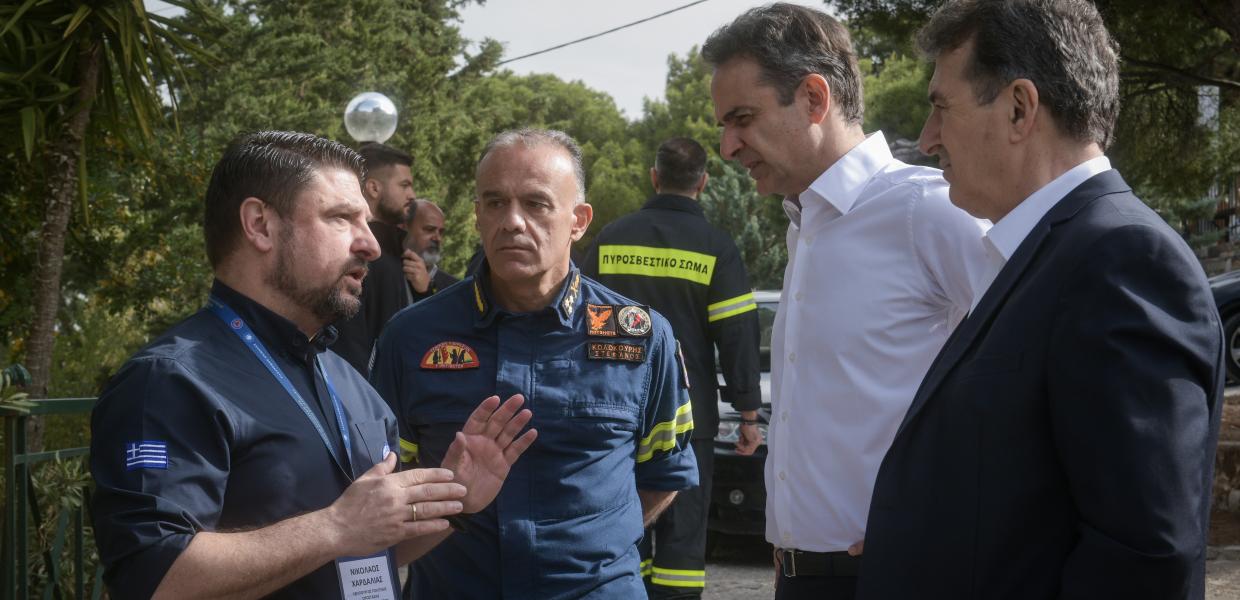 Μητσοτακης Κολοκουρης χαρδαλιας Χρυσοχοιδης