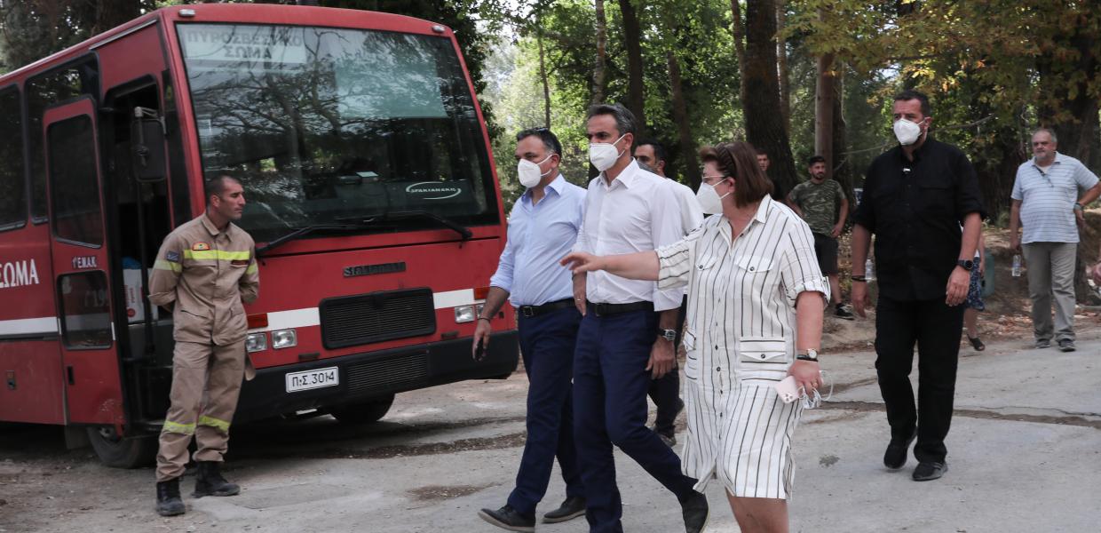 Κυριάκος Μητσοτάκης και Λίνα Μενδώνη