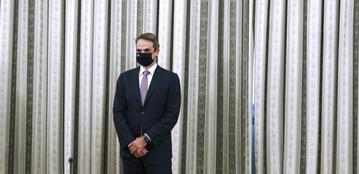 Ο Κυριάκος Μητσοτάκης στην ορκωμοσία υπουργών