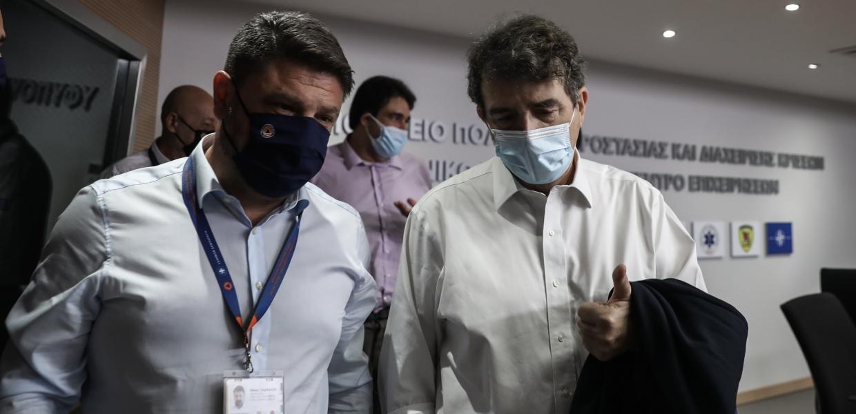 Νίκος Χαρδαλιάς και Μιχάλης Χρυσοχοΐδης
