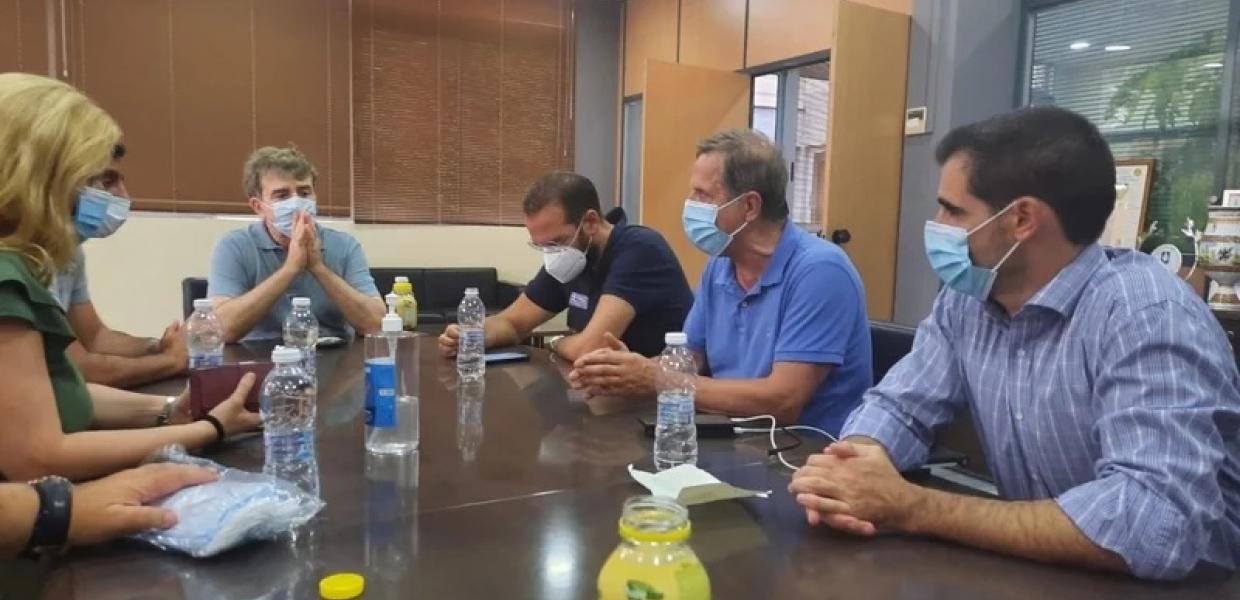 Ο Μιχάλης Χρυσοχοΐδης σε σύσκεψη στην Αρχαία Ολυμπία