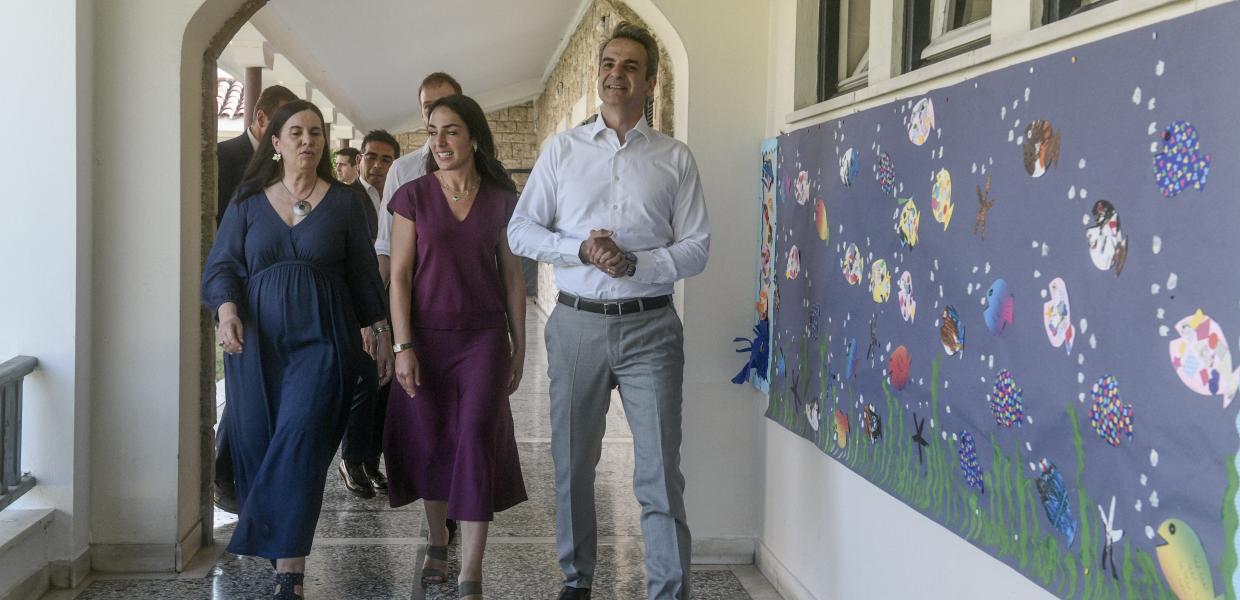 Κυριάκος Μητσοτάκης και Δόμνα Μιχαηλίδου