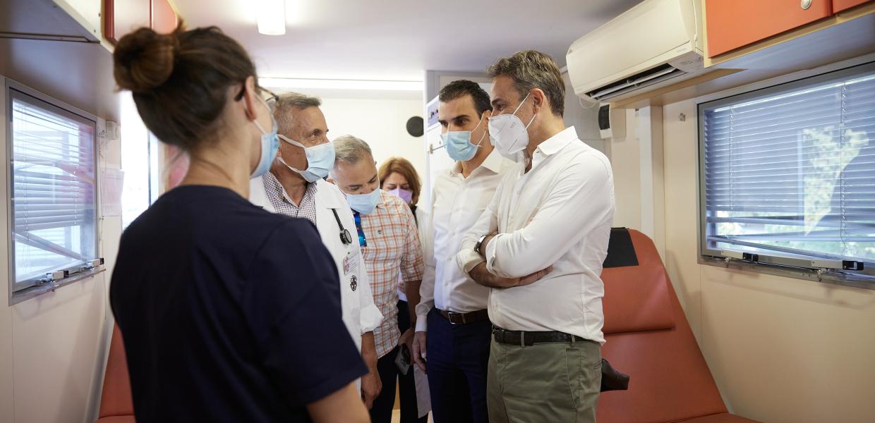 Ο Κυριάκος Μητσοτάκης στο Ρέθυμνο