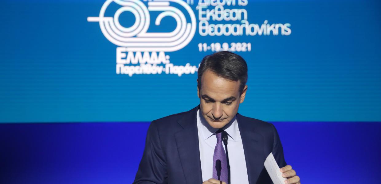 Ο Κυριάκος Μητσοτάκης στη συνέντευξη της ΔΕΘ