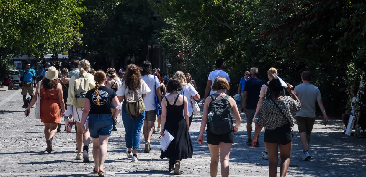 Τουρίστες στην Αθήνα