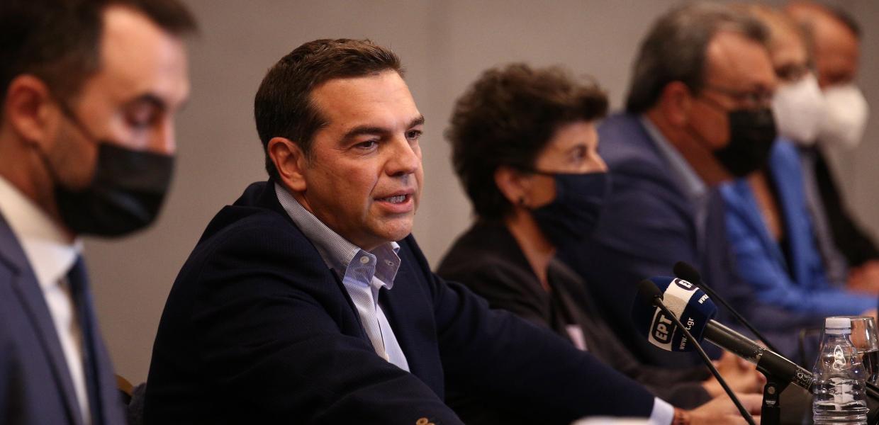 Αλέξης Τσίπρας, Αλέξης Χαρίτσης και Κυριακή Μάλαμα