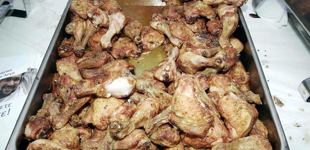 Ψημένα κοτόπουλα