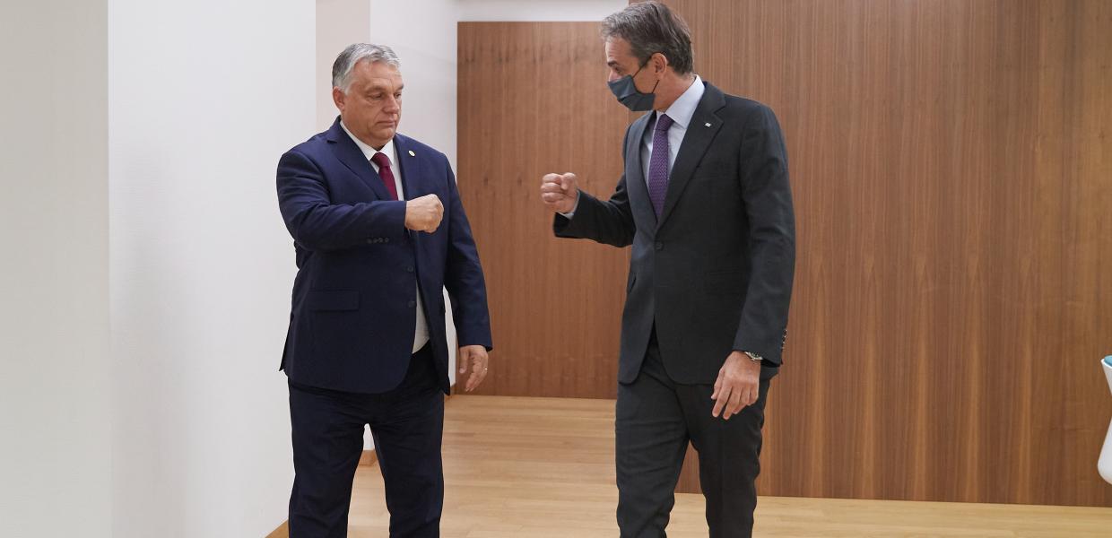 Κυριάκος Μητσοτάκης και Βίκτορ Όρμπαν