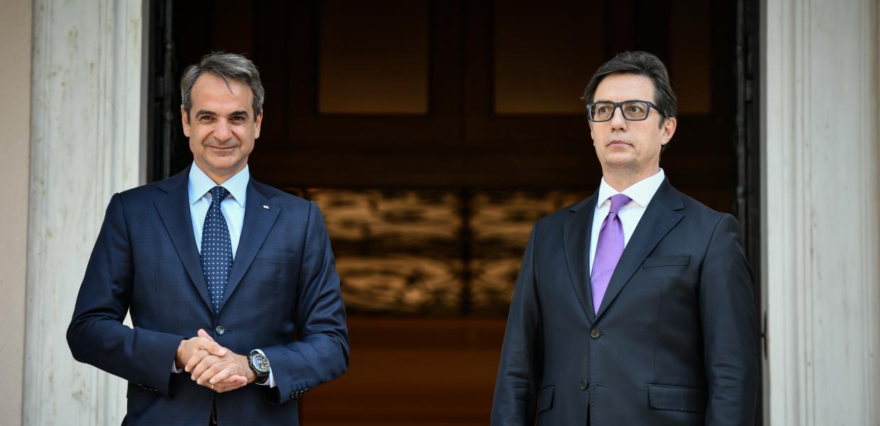 Κυριάκος Μητσοτάκης και Στέβο Πενταρόφσκι