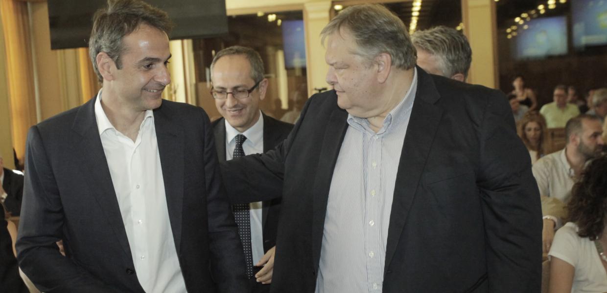 Κυριάκος Μητσοτάκης και Ευάγγελος Βενιζέλος