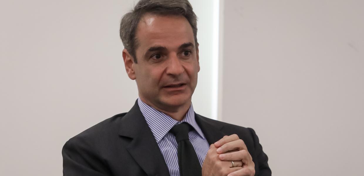 Ο Κυριάκος Μητσοτάκης σε εκδήλωση του ΙΟΒΕ