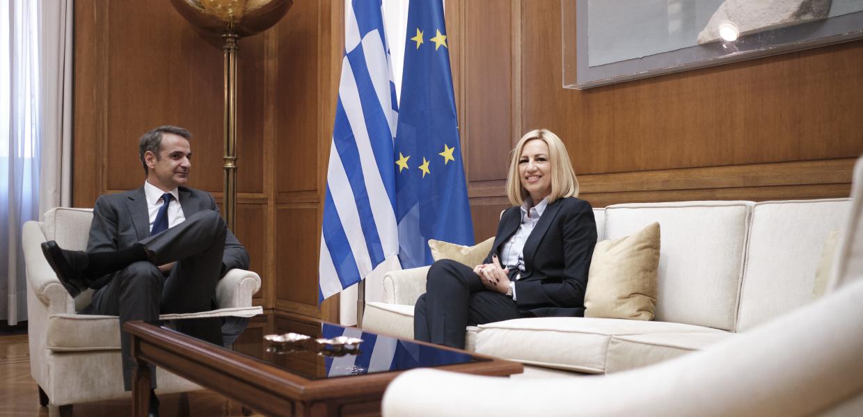 Κυριάκος Μητσοτάκης Φώφη Γεννηματά