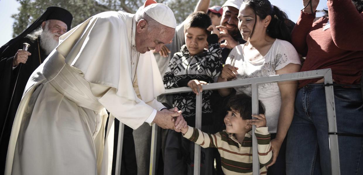 Ο Πάπας Φραγκίσκος στη Μόρια