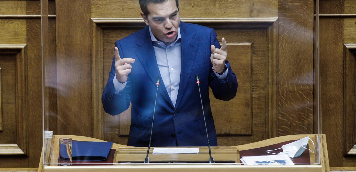 Ο Αλέξης Τσίπρας στη Βουλή