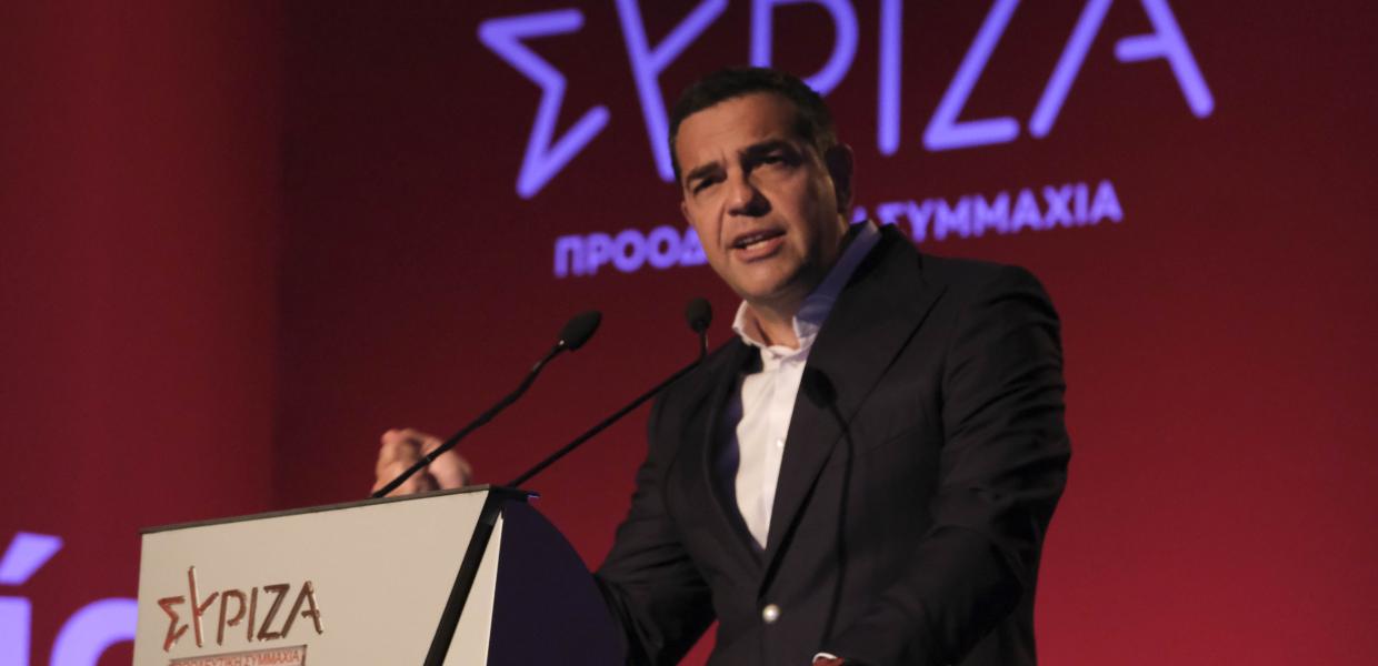 Ο Αλέξης Τσίπρας σε ομιλία του