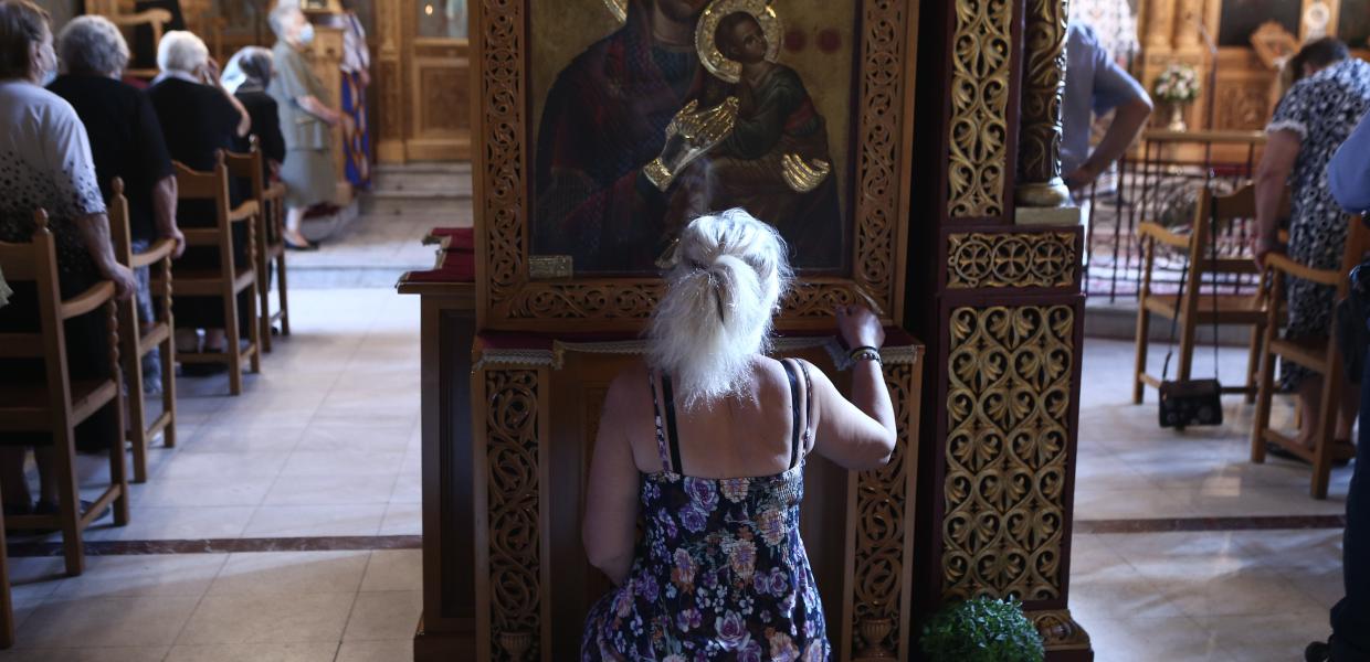 Εικόνα σε εκκλησία στην Αθήνα