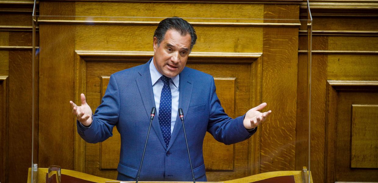 Ο Άδωνις Γεωργιάδης στη Βουλή
