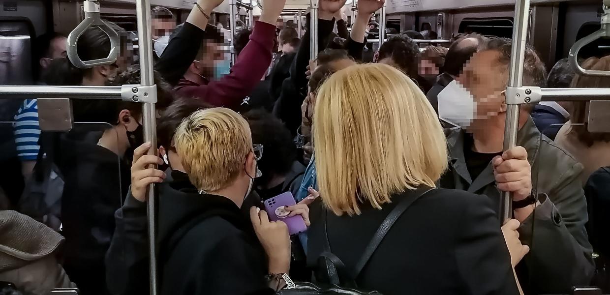 Συνωστισμός στο μετρό