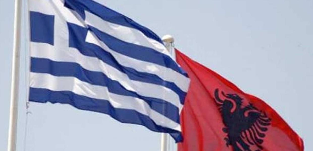 Σημαίες σημαία Ελλάδα Αλβανία