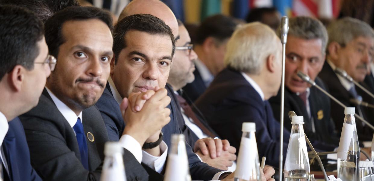 Ο Αλέξης Τσίπρας στο Παλέρμο το 2018