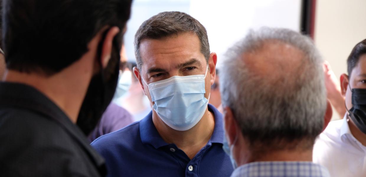 Ο Αλέξης Τσίπρας στη Λέσβο