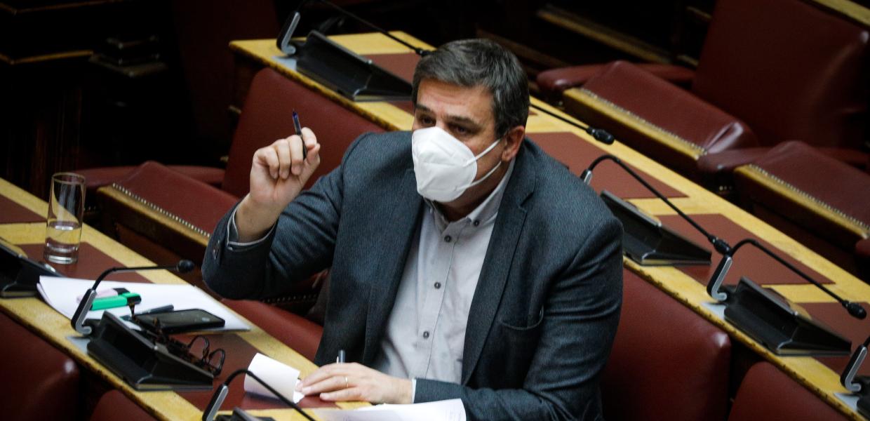 Ο Ανδρέας Ξανθός στη Βουλή