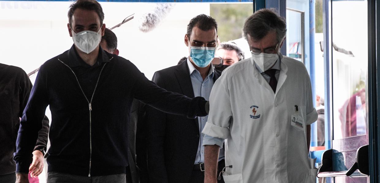Κυριάκος Μητσοτάκης, Μάριος Θεμιστοκλέους και Σωτήρης Τσιόδρας