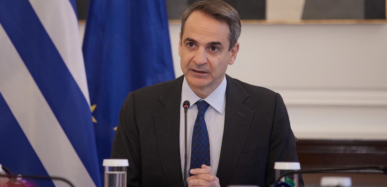 Ο Κυριάκος Μητσοτάκης στο υπουργικό συμβούλιο