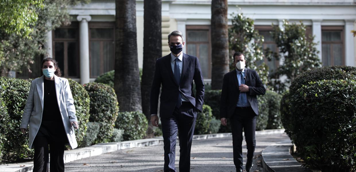 Ο Κυριάκος Μητσοτάκης στο Προεδρικό Μέγαρο