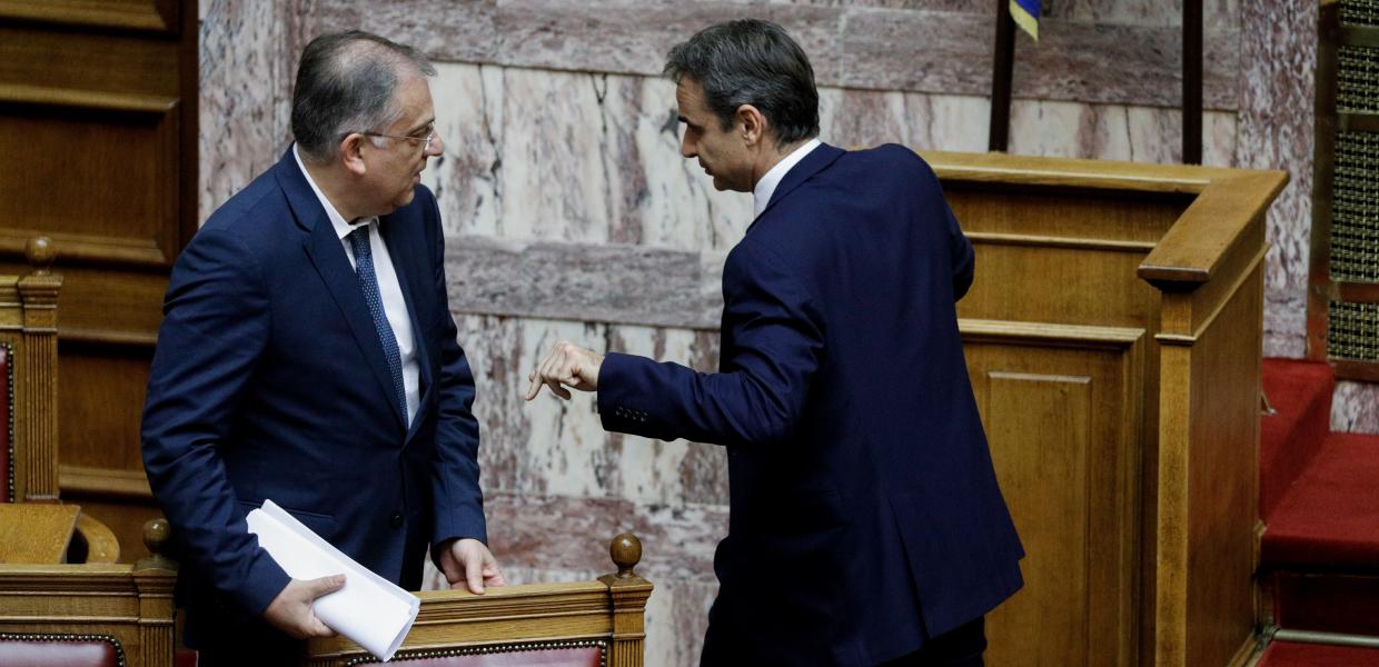 Τάκης Θεοδωρικάκος και Κυριάκος Μητσοτάκης