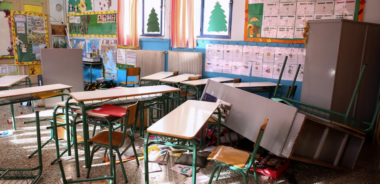 βανδαλισμός δημοτικό σχολείο Πολύγωνο