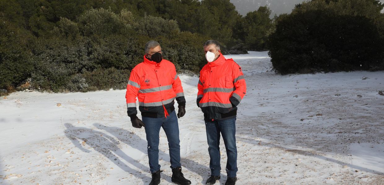 Ο Γιώργος Πατούλης στα χιόνια