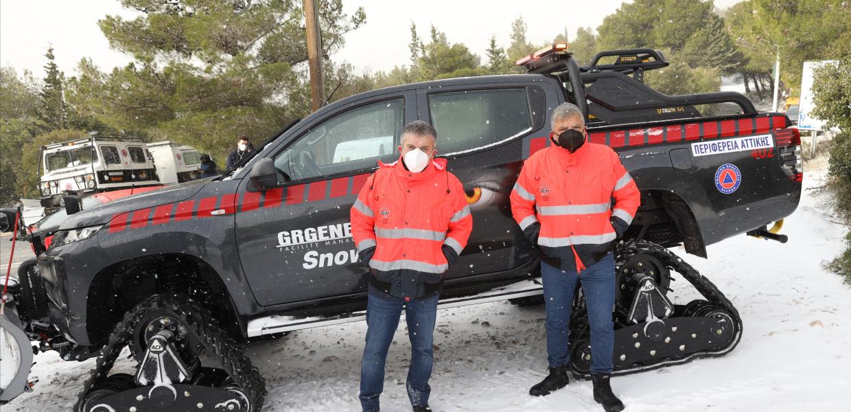 Ο Γιώργος Πατούλης στα χιόνια